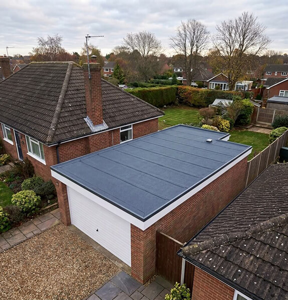 New flat roof installed on an extension in Redditch